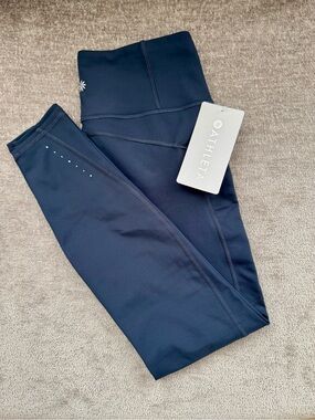 Athleta Navy Rainier Tight High-Rise Leggings